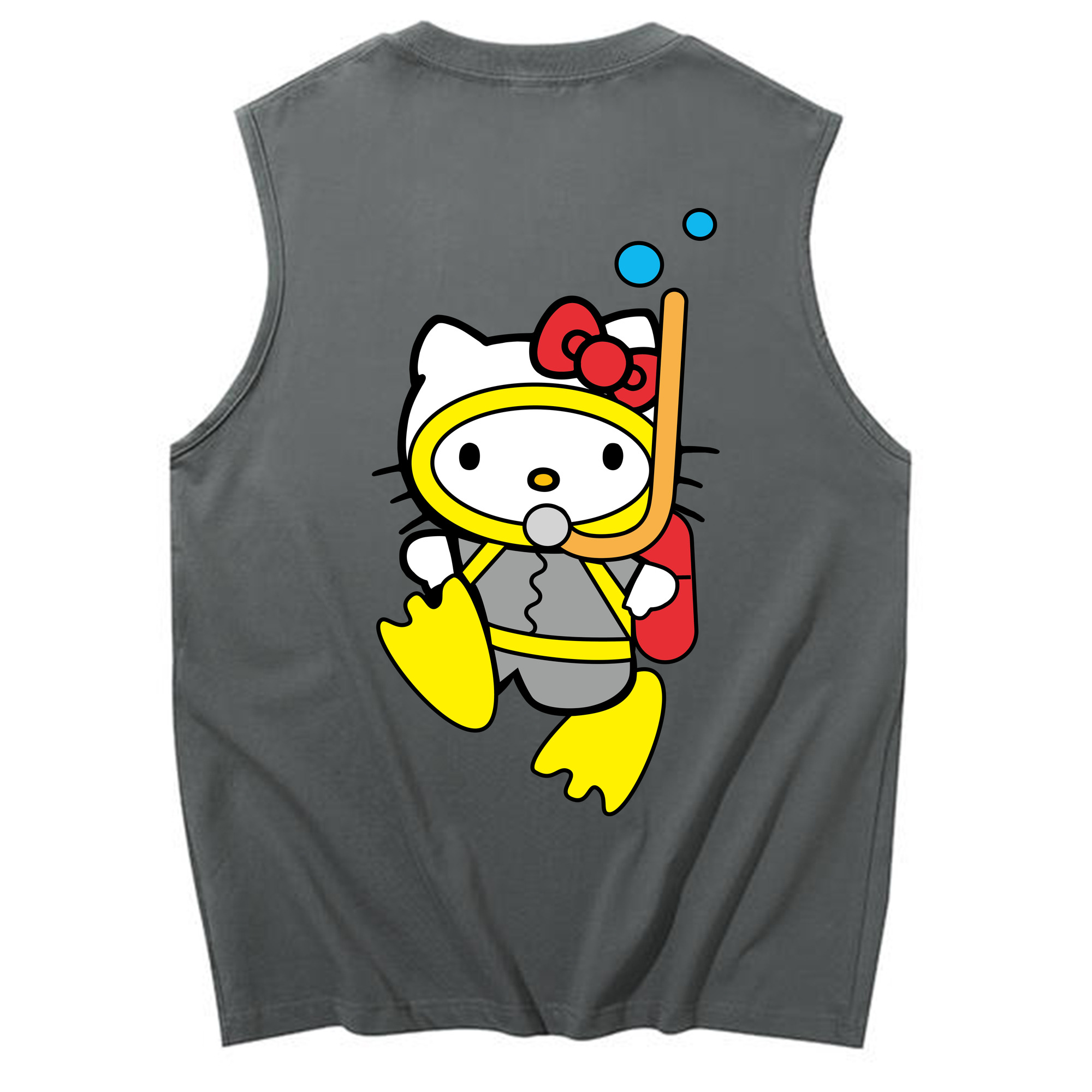（画像用） Hello Kitty ハローキティ コットン100％タンクトップ（背面プリント）